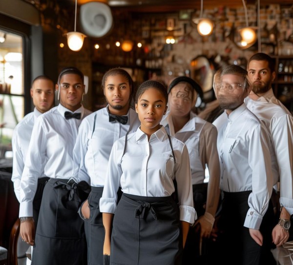 餐饮酒店服务员工作服的特点及职业技能