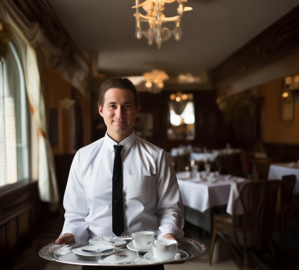 服务员,酒店餐饮店的守护者 服务员,酒店餐饮店的守护者